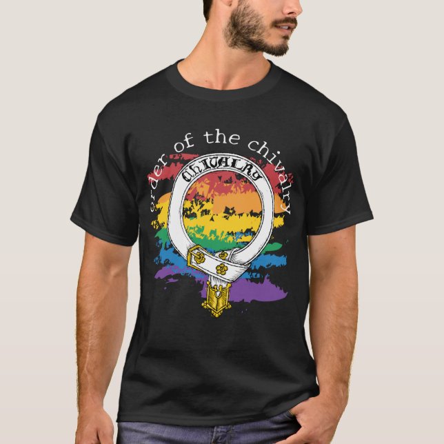 T-shirt Chivalry Woodcut Pride (Devant)