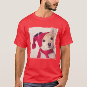 T-shirt Chiwawa dans le casquette d'hiver