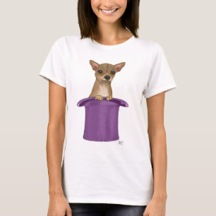 T-shirt Chiwawa dans le casquette supérieur