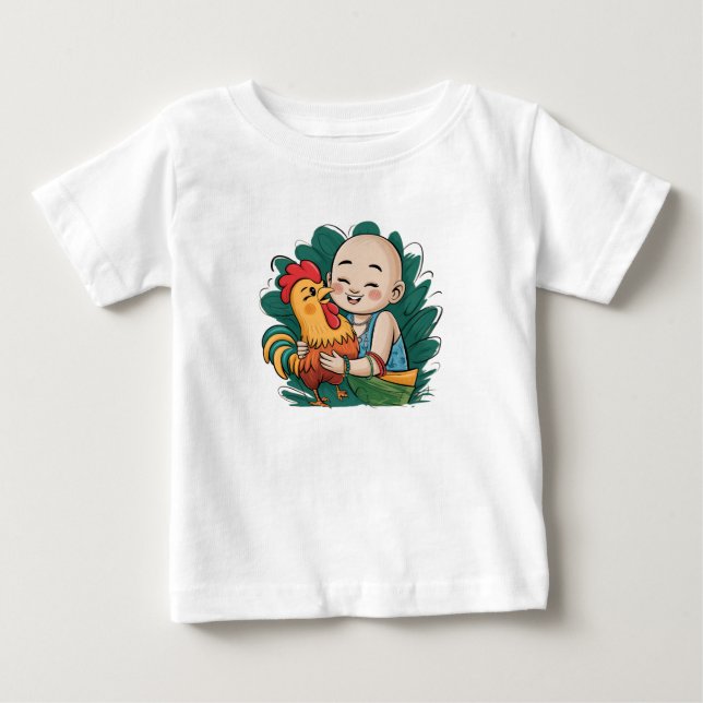 T-Shirt | Chloe Baby Câline le Coq (Devant)