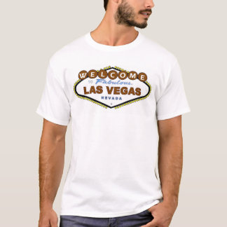 T-shirt Chocolat Brown Bienvenue à Fabulous Las Vegas Homm