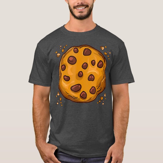 T-shirt Chocolat Chip Cookie Dessert Foie Cadeau (Devant)