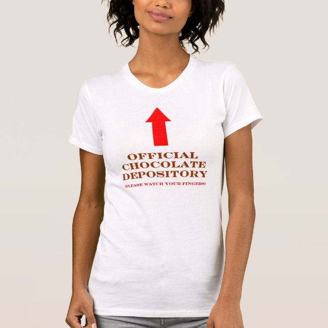 T-shirt Chocolat chocoholique Amant amusant (Devant)