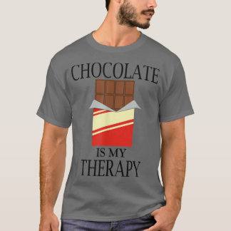 T-shirt Chocolat comme Thérapie délicieux Sucres Chocolati