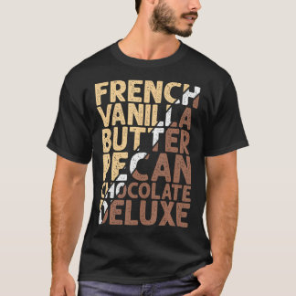 T-shirt Chocolat de chocolat de luxe à la vanille français