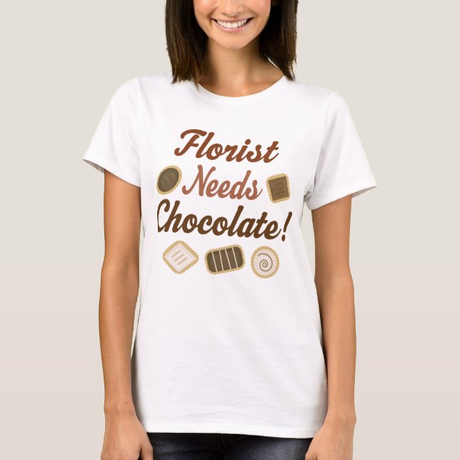 T-shirt Chocolat de fleuriste (Devant)