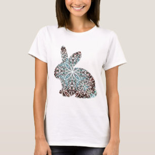 T-shirt Chocolat et blues de Mandala Rabbit
