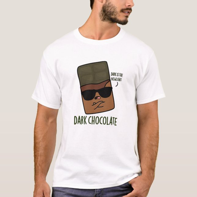 T-shirt Chocolat foncé drôle de bonbon de jeu (Devant)