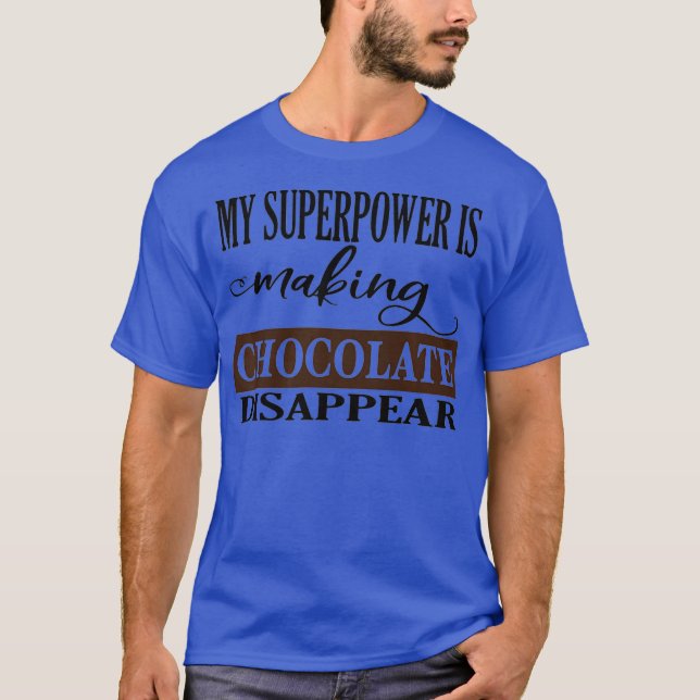 T-shirt Chocolat Lover Barre de bonbons Baker Junk Aliment (Devant)