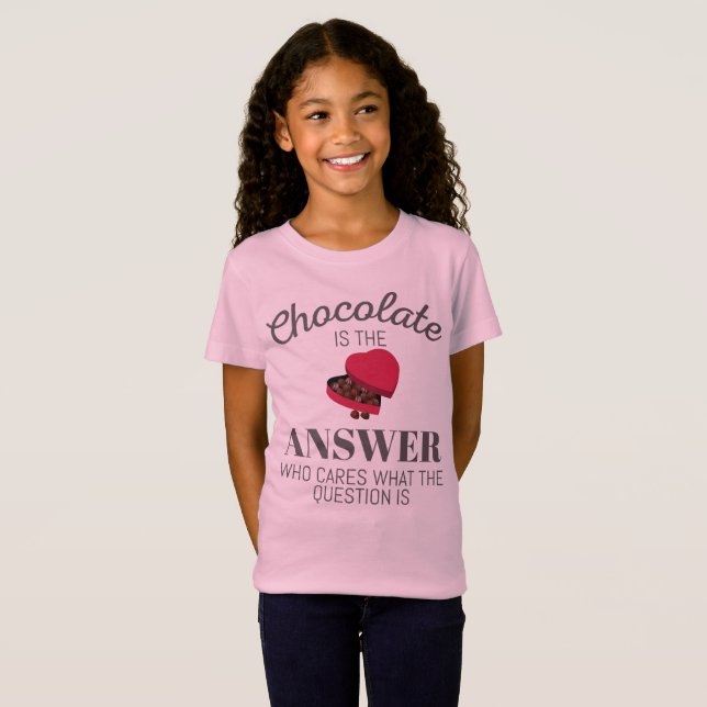 T-Shirt Chocolat Lover Citation Cadeau Chocolat Est La Rép (Devant entier)
