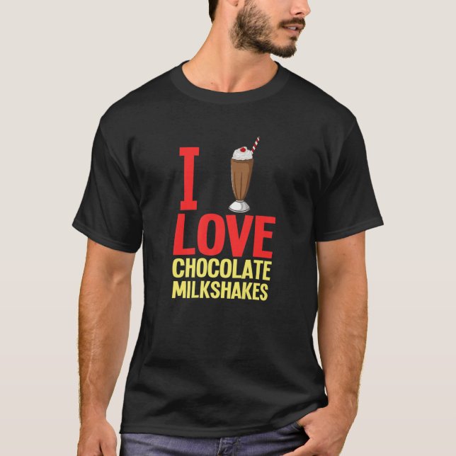 T-shirt Chocolat Milkshake Lait Choco Shake Boire (Devant)
