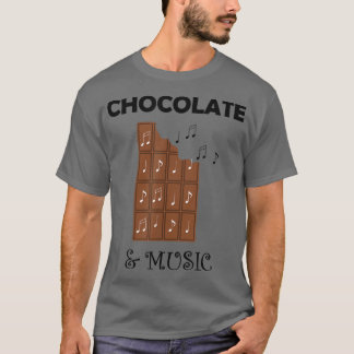 T-shirt Chocolatier Dark Chocolate Lover Music Notes