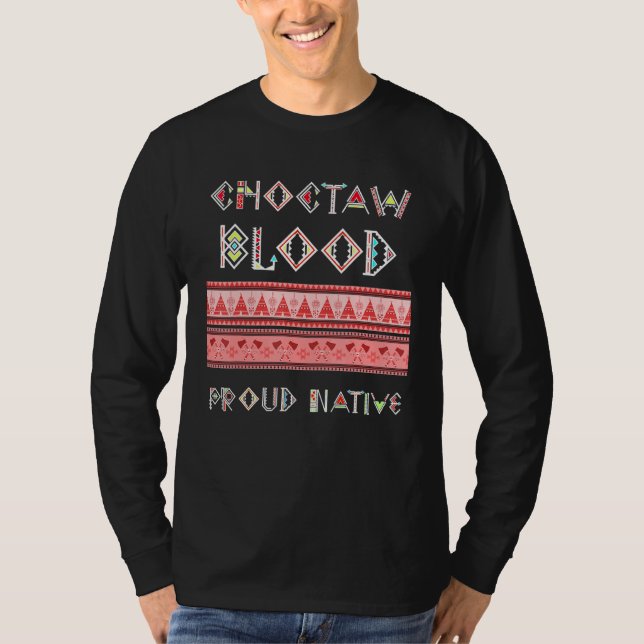 T-shirt Choctaw Blood Fier Autochtone (Devant)