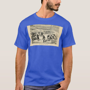 T-shirt Choctaw Indians jouer au ballon Gravure de crosse 