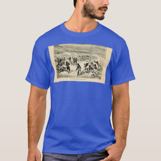 T-shirt Choctaw Indians jouer au ballon Gravure de crosse 