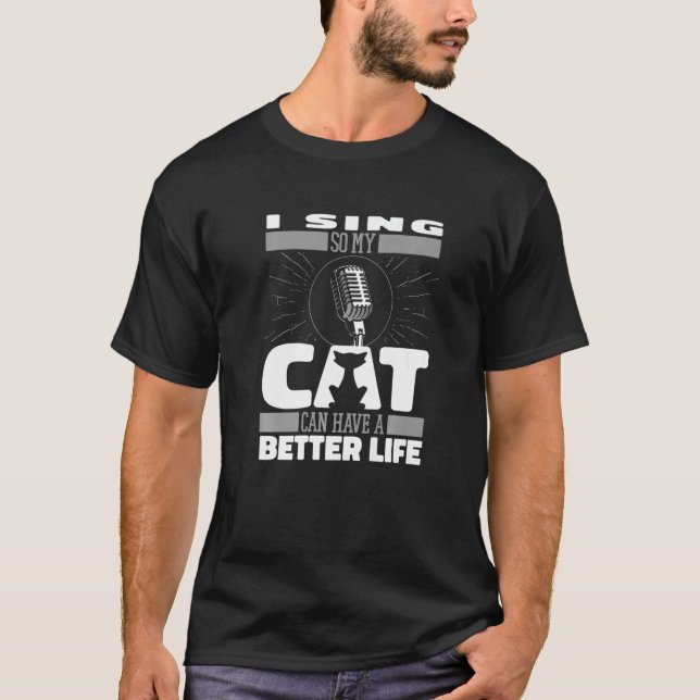 T-shirt Choirmaster Chat Singer Choir Réalisateur (Devant)