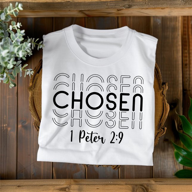 T-shirt Choisi pour Hommes Femmes et Enfants Chrétien (Créateur téléchargé)