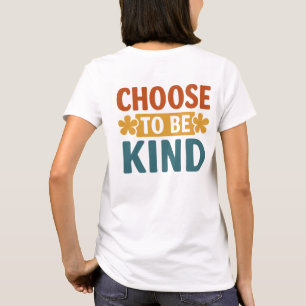 T-shirt choisir d'être un beau mur rétro art, motivationne