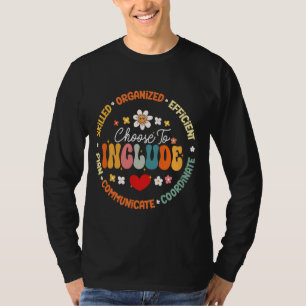 T-shirt Choisir D'Inclure Pour Autisme Maman SPED Enseigna