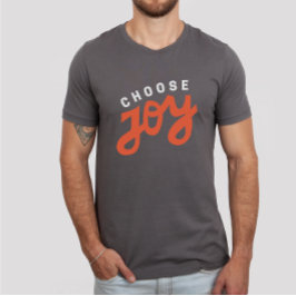 T-shirt Choisir Joie Retro Flair Athlétique Chrétien Vêtem