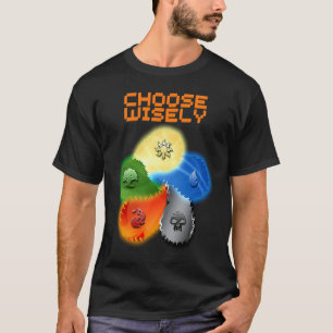 T-shirt Choisir judicieusement Gamer Mana Symboles Gamers