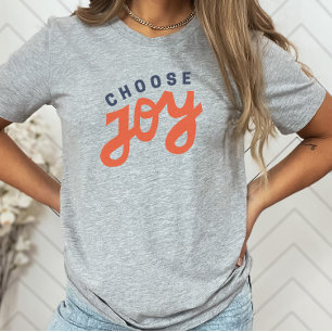 T-shirt Choisissez Joy Retro Inspirational Christian