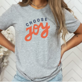 T-shirt Choisissez Joy Retro Inspirational Christian