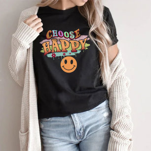 T-shirt Choisissez Joyeux T-shirt, esthétique surdimension