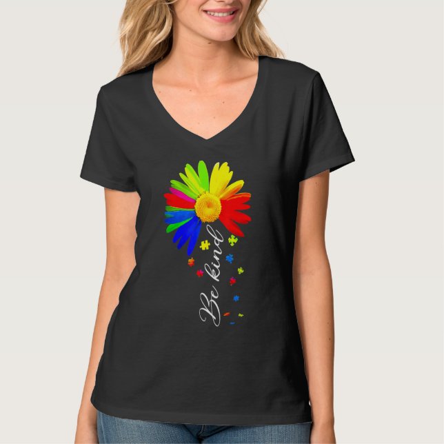 T-shirt Choisissez Kindness Be Kind Sensibilisation sur l' (Devant)