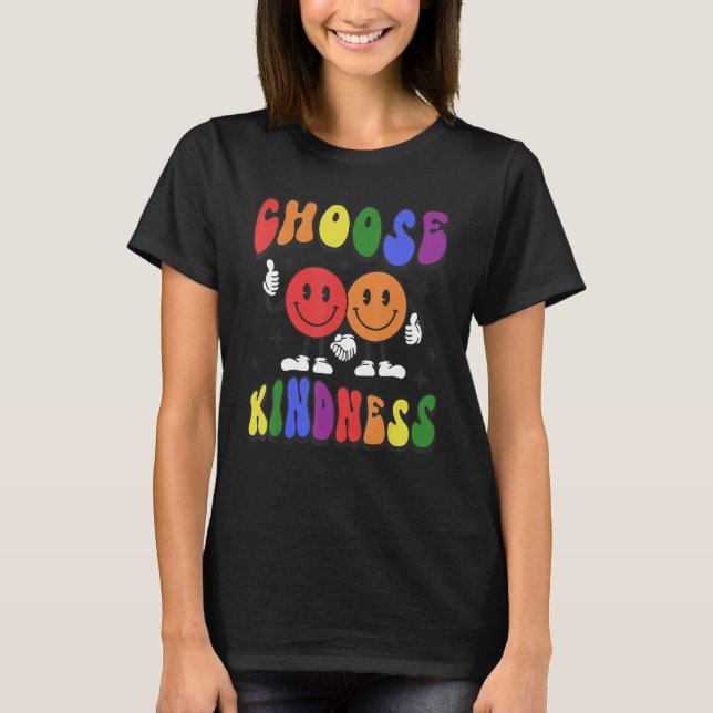 T-shirt Choisissez Kindness Smile Be Kind Inspirational Qu (Devant)