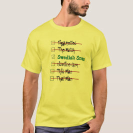 T-shirt Choisissez la meilleure solution -- Suédois Snus