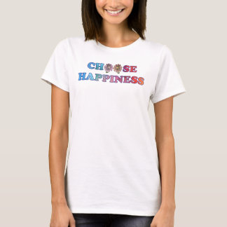 T-shirt Choisissez le bonheur Rainbow