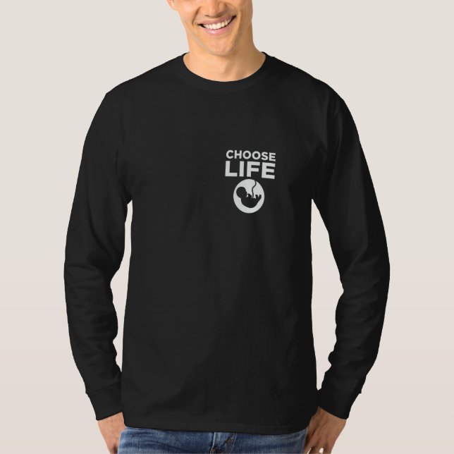 T-shirt Choisissez Life Pro-Life Sensibilisation Support F (Devant)