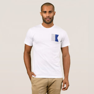T-shirt Choisissez parmi 26 drapeaux maritimes nautiques A