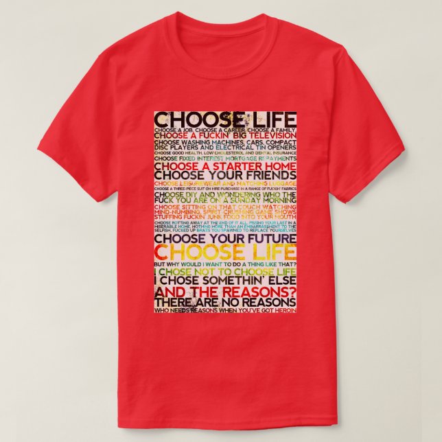 T-shirt Choisissez Trainspot (Design devant)