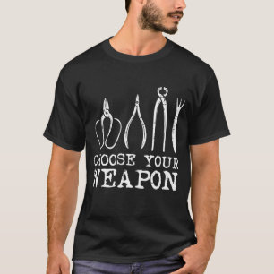 T-shirt Choisissez Votre Arme Bonsai Outils Drôle Jardinag