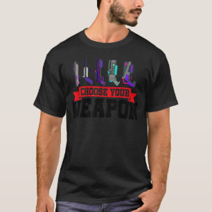 T-shirt Choisissez votre arme Graphique Lasertag Lecteur L