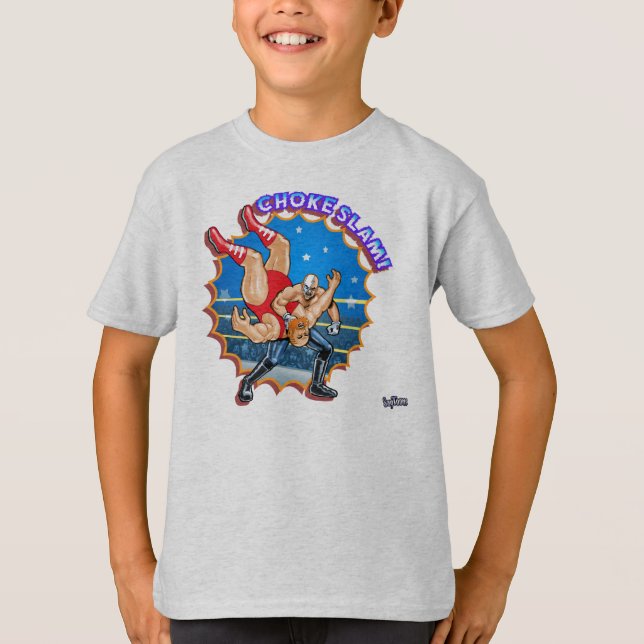 T-shirt Choke Slam ! Chemise d'art Pro Wrestling (Devant)