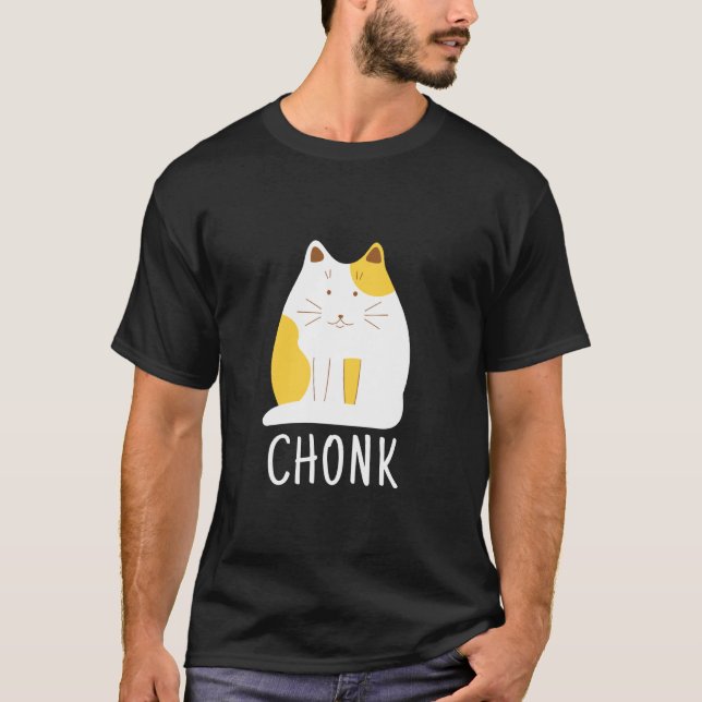 T-shirt Chonk Chat Funny Scale Meme (Devant)