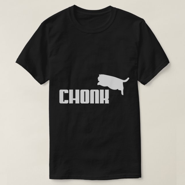 T-shirt Chonk Chat Mème drôle (Design devant)