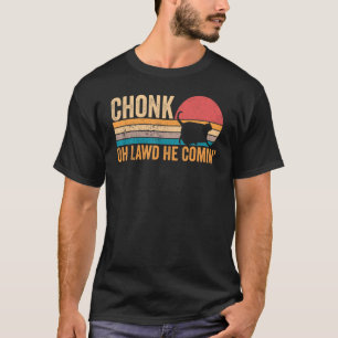 T-shirt Chonk Chat Scale Meme Retro Style Chats Vintages M
