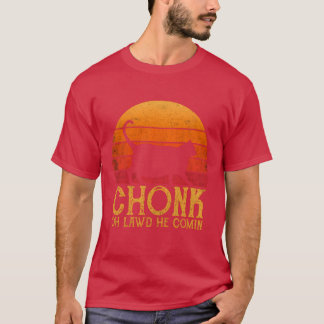 T-shirt Chonk Distressed Retro Sun 70s 80s Colors Funny fu