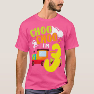 T-shirt Choo Choo Im 3 Mignonne train Lover Railroad 3e an