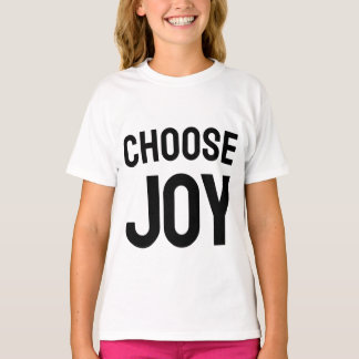 T-shirt Choose joy - inspirational kid's tee