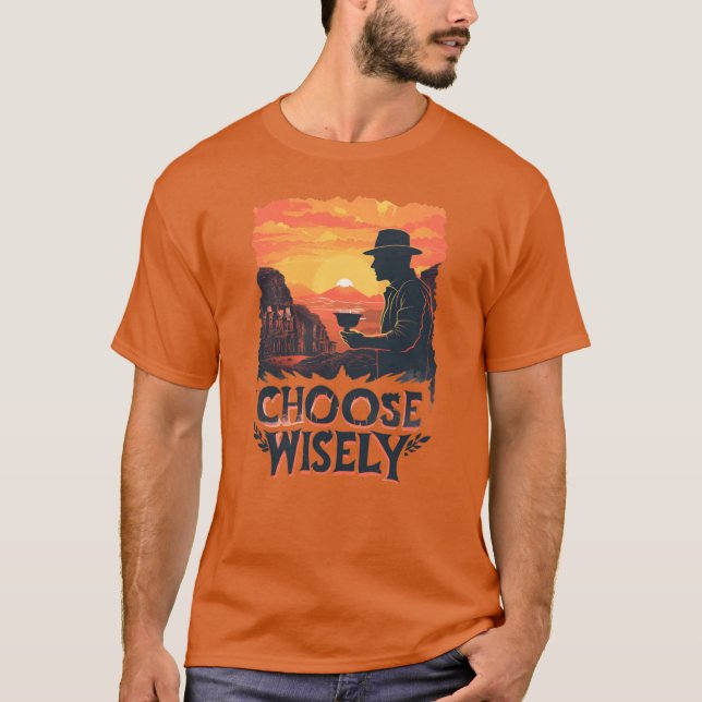 T-shirt Choose Wisely Sunset (Devant)