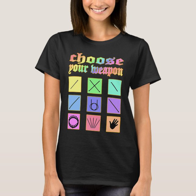T-shirt Choose your weapon knitting crochet sewing loom ra (Devant)