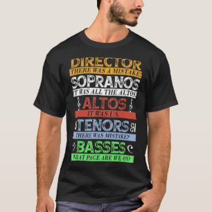 T-shirt Chorale de musique chanteur