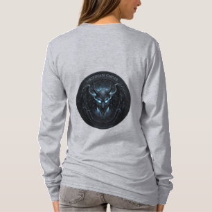 T-shirt Chorale Obsidienne Guerrier du crâne Long Manche C