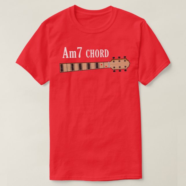 T-shirt Chord de guitare Am7 (Design devant)