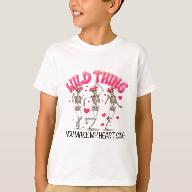 T-shirt Chose sauvage Vous Faites Chanter Mon Coeur Squele (Devant)